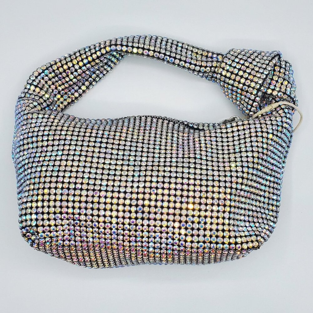 Women's Bling Evening Bag with Knot Handle
